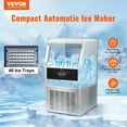 ZGBY 110Lbs/24H Commercial Ice Maker Ice Cube Machine w/Water Filter