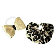 Pet Shop Accessories LPS Lot Gold Leopard Bow Skirt CAT NOT Included