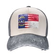 thumbnail image 2 of North Carolina Flag Painted Distressed Baseball Cap Dad Hats for Men Women Vintage Trucker Hat Low Profile Ball Caps, 2 of 7