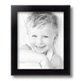 thumbnail image 2 of ArtToFrames 8" x 11" Satin Black Bull Nose Picture Frame, 8.5x11 inch Black Wood Poster Frame (WOM-1417), 1 Pack, 2 of 6