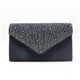 thumbnail image 4 of Sonducket Bolso tipo sobre para mujer, reemplazo Rectangular portátil, bolso de mano de fiesta de negocios de Color sólido a la moda, regalo de Bolsas de mensajero y de hombro Negro, 4 of 6