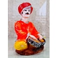 thumbnail image 2 of eSplanade Resin Rajasthani Musical Pair Showpiece Brings Goodluck, Fengshui, Vastu for Home Decor (6.6" Inches), 2 of 6
