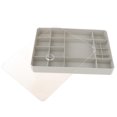 thumbnail image 3 of Caja de Almacenamiento de Plástico Ajustable Joyería , Gris, Gris, 3 of 8