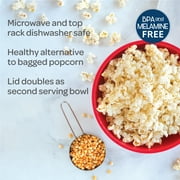 Nordic Ware 14 Cup Plastic Microwave Quick Pop Popcorn Popper, Red, 68402W