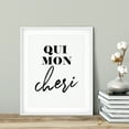 thumbnail image 3 of Designs ByLITA Oui Mon Cheri 11 x 14 UNFRAMED Print Cute Typography Wall Art, 3 of 3