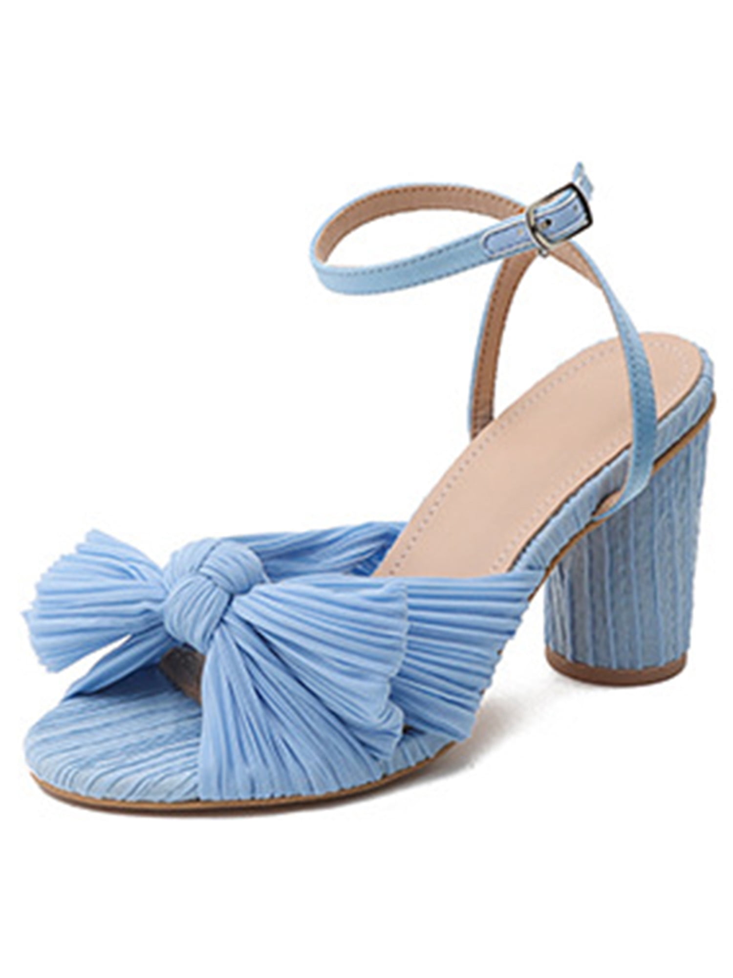 blue ankle strap pumps