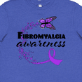 thumbnail image 4 of Inktastic Fibromyalgia Awareness butterfly ribbon Youth T-Shirt, 4 of 5