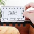 thumbnail image 2 of UDIYO Guitar Neck Ruler Accurate Portable PVC String Action Ruler Gauge for Guitar, 2 of 7