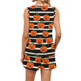 thumbnail image 4 of Women's Pajama Sets Halloween Print Sleeveless 2 Piece Set Tank Top and Shorts for Parties and Everyday Casual Outfits 09 3Xl, 4 of 6
