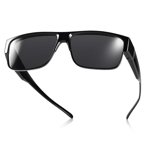TINHAO Sunglasses Fit Over Glasses for Men Women Square Sun Glasses UV400 Protection Shades