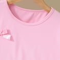 thumbnail image 5 of UngA Kid Girls Clothes Outfits Cute Sweet Bowknot Print T-Shirt + Bowknot Denim Short Summer Clothing Set 8-9 Years,Pink, 5 of 7