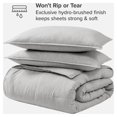 thumbnail image 3 of Bare Home Goose Down Alternative Comforter Set - 3 Piece Set - Full/Double, Heathered Pewter, 3 of 4
