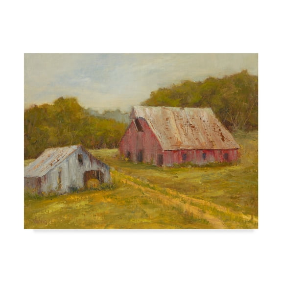 Trademark Fine Art 'Country Barns' Canvas Art by Marilyn Wendling