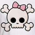 thumbnail image 3 of CafePress - Cute Skull Girl Fitted T Shirt - Fitted T-Shirt, Vintage Fit Soft Cotton Tee, 3 of 4