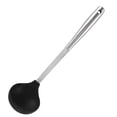 thumbnail image 2 of Cuchara de sopa Mango de acero inoxidable de silicona Cuchara de cocina Utensilio de cocina antiadherente, Cuchara de sopa kenally LF000177-02, 2 of 7