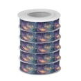 thumbnail image 2 of 5 Rolls Christmas Ribbon 1.5 inch Wide Decorative Ribbon for Gift Wrapping and Holiday Decorations Vibrant and Colorful Universe, 2 of 7