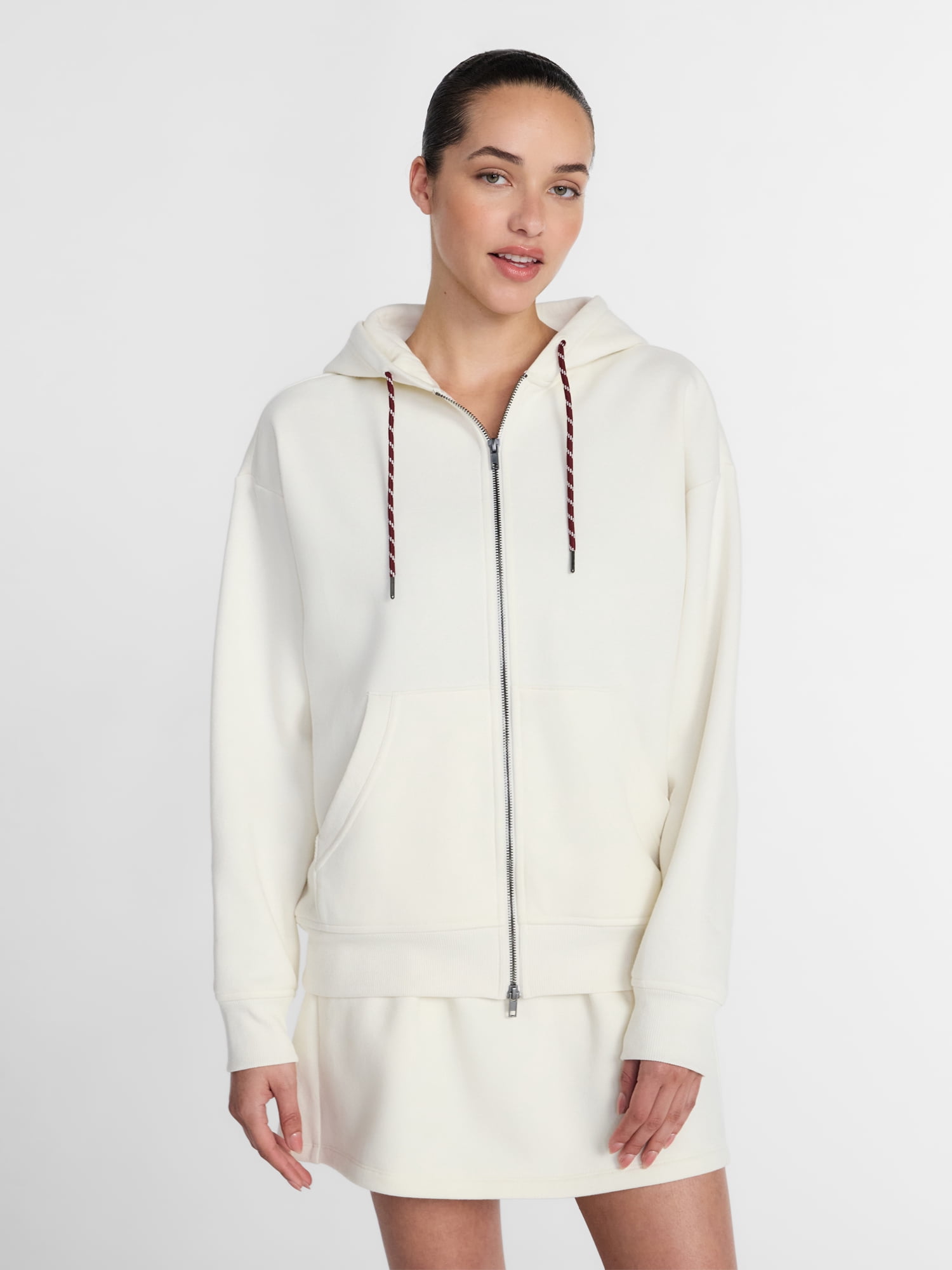 Athletic Works Women's and Women's Plus Full Zip Fleece Hoodie, Sizes XS-4X