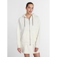thumbnail image 3 of Athletic Works Women's and Women's Plus Full Zip Fleece Hoodie, Sizes XS-4X, 3 of 7