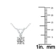 thumbnail image 3 of SZUL Women's Lab Grown 1/2 Carat Diamond Solitaire Pendant in 14K White Gold (F-G Color, VVS1-VVS2 Clarity), 3 of 6