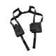 thumbnail image 3 of Bolso de hombro oculto bajo el brazo de piel sintética para fiestas, deportes al aire libre y compras. Negro, 3 of 9