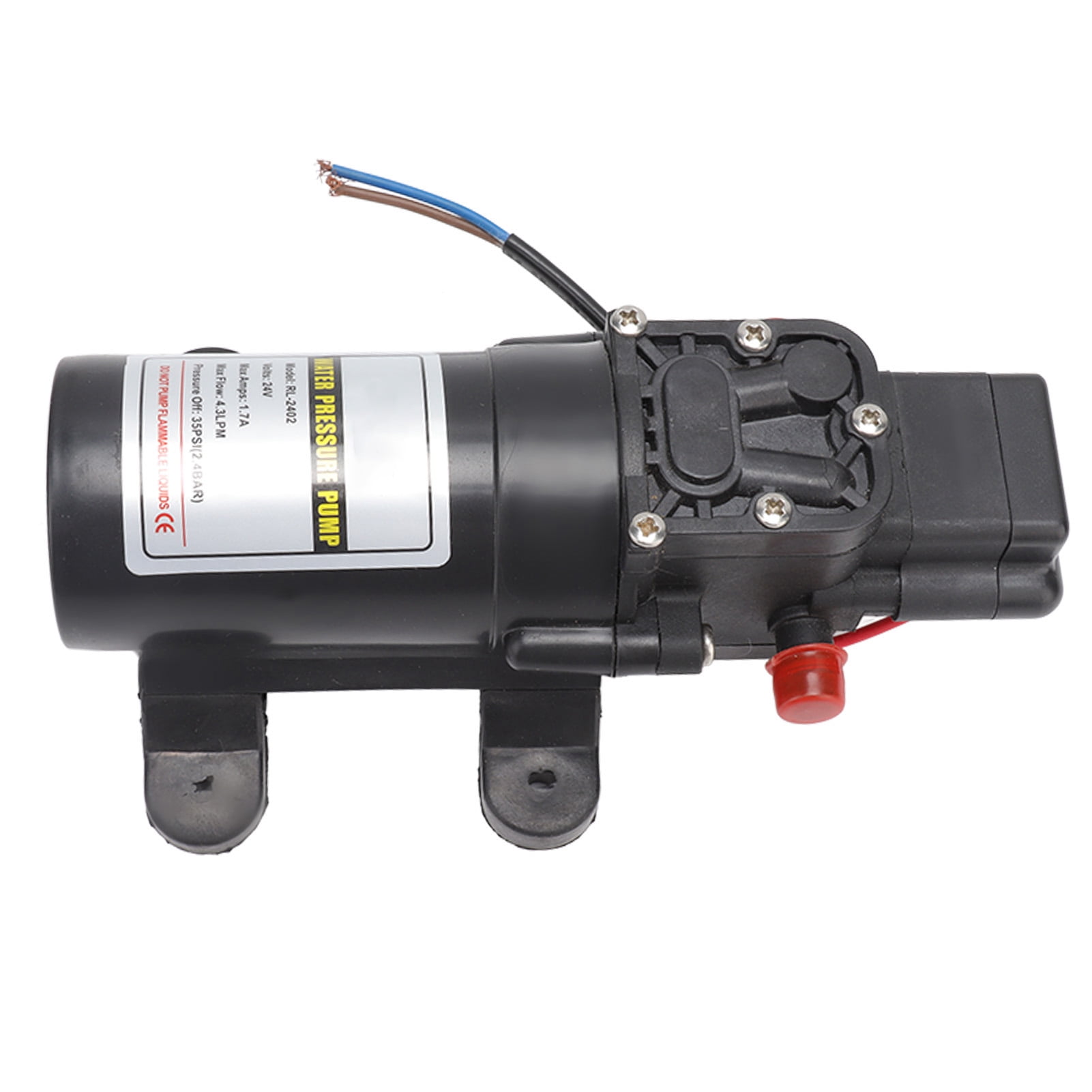 BIMZUC Water Pressure Diaphragm Pump Self Priming High Pressure Outdoor RV Marine Transfer Pump, RL-2402 24V