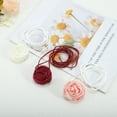 thumbnail image 6 of Unique Bargains Elegant Rose Adjustable Choker Necklace for Women Beige, 6 of 6