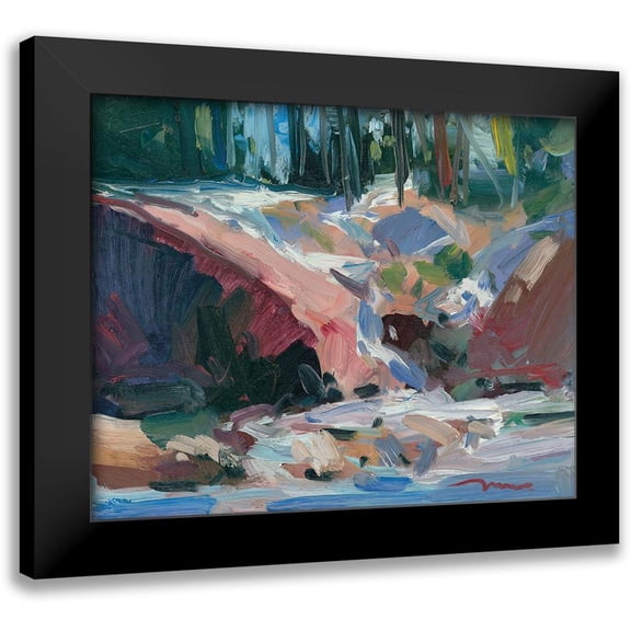 Trujillo, Jose 14x12 Black Modern Framed Museum Art Print Titled - Cascade