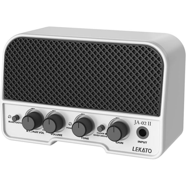 Amplificador para guitarra LEKATO Mini 5W recargable Bluetooth Clean&Overdrive