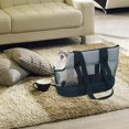 thumbnail image 2 of Bolsa de transporte para perros y gatos pequeños, bolsa de hombro de malla, 2 of 5
