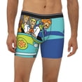 thumbnail image 2 of Lsque Scooby-Doo Pattern Men's Performance Stretch Underwear, Athletic Long Leg Briefs，Moisture-Wicking-X-Large, 2 of 6