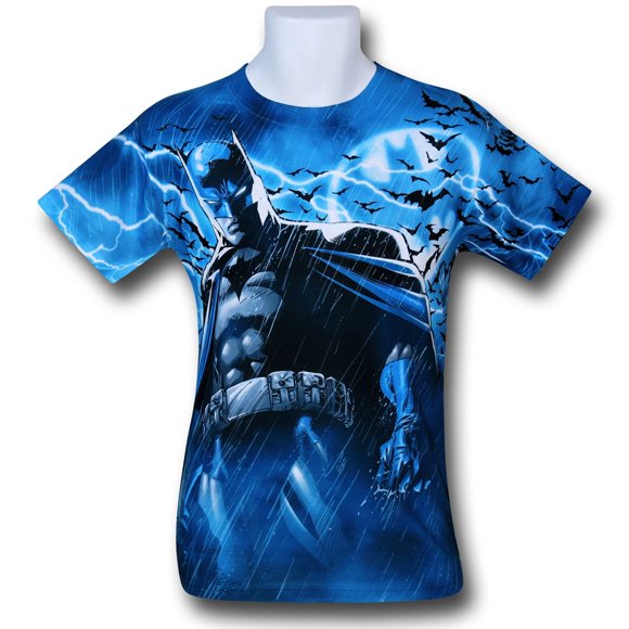 Batman Stormy Knight Sublimated T-Shirt-Medium