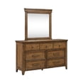 thumbnail image 3 of Liberty Furniture Carolina Park King Panel Bed Dresser & Mirror Chest - Brown, 3 of 15