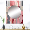 thumbnail image 1 of Designart "Transcendent Angles in Pink IV" Abstract Shapes Mirror Wall Decor - Modern Pink Abstract Mirror Wall Art For Entryway - 40" x 30" Inch, 1 of 5