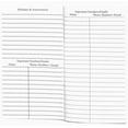 3 Year 2024 2025 2026 Pocket Calendar Planner with Note Pad (Green