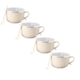 thumbnail image 2 of DMHW74S 4PCS 2025 New Microwave Safe Soup Mug With Lid For Noodles Coffee Stews 16 Oz BPA Free Ceramic Bowl For College Dorm Office Use, 2 of 4