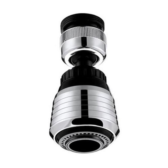 1 Pcs 360 Rotate Swivel Water Saving Tap Aerator,Water Saving Faucet Sprayer,Sink Swivel Water Tap Saving Diffuser,Water Saving Bubbler,Kitchen Sink Aerators,Faucet Filter Adapter For Kitchen,Silver