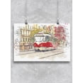 thumbnail image 1 of Watercolor Of Traditional Tram  Poster -Image by Shutterstock, 1 of 2