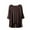 Brown, variant on HVOBTTY Women's Summer Casual Solid Color Short Sleeve Round Neck Soft Breathable Versatile Daily Wear Homewear Tee Shirt Brown, XL