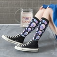 thumbnail image 3 of Lsque crystal flower Skull Printed Crew Socks Men's Women's LightWeight Thin Casual Calf Socks ,Knee High Socks,Cotton Socks, 3 of 9