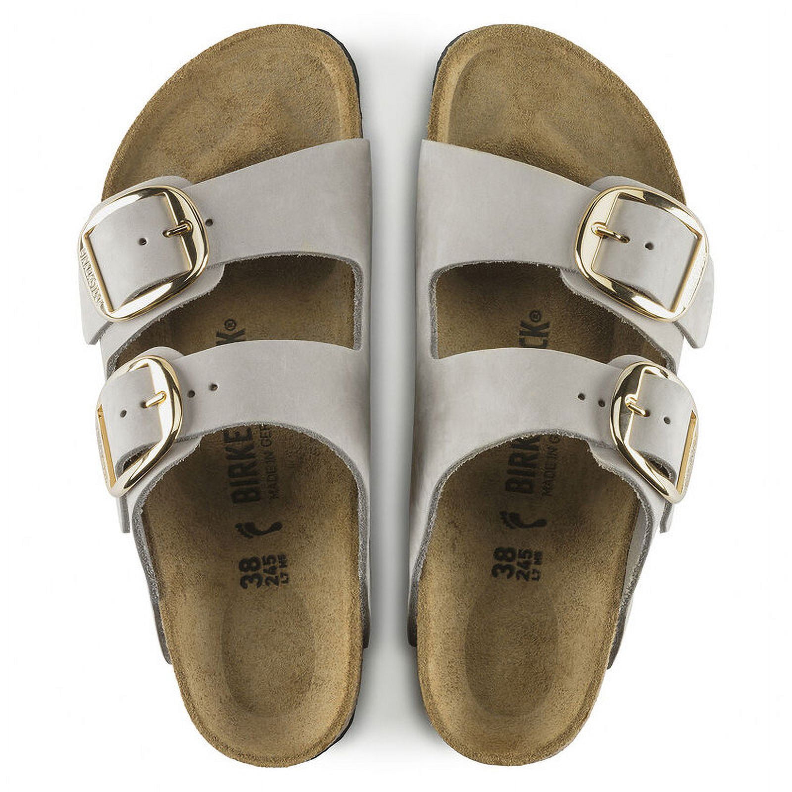 BIRKENSTOCK Arizona Big Buckle Nubuck Leather Sandals - Bold and Minimalist Design - Multiple colors & Sizes