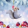 thumbnail image 4 of Tkrady Christmas Ornaments-Christmas Animal Ornament Acrylic Santa Hat Animal Ornament Christmas Tree Decoration, 4 of 6