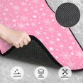 thumbnail image 3 of Balery Snowflake pink backgrounds Juego de 4 Alfombrillas para Auto, Revestimientos de Caucho Resistente, Diseño Antideslizante, 3 of 7
