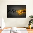 thumbnail image 3 of Elephant Stock The Creation Wall Art - Horizontal Canvas Wall Art - Living Room Wall Decor - People Canvas - Gray And Black Decor By Octavian Mielu - 12" x 8", 3 of 8
