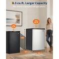 thumbnail image 3 of 4.5 Cu.Ft. Single Door Compact Refrigerator with Freezer - Removable Glass Shelf, Perfect for Homes, Offices, Dorms, 3 of 8