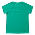 thumbnail image 4 of Alvivi Girls Short Sleeves Casual Shirt Kids Dry-Fit Athletic T-shirts for Sport Fitness Running Green 9-10, 4 of 7