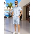 thumbnail image 2 of Conjunto Hombre Verano Camisa y Short a Juego Alberca Playa y Calor, 2 of 5