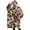 Beige and Brown, variant on Oversized Wearable Blanket Hoodie,Beige and Brown Leopard Pattern Sherpa Blanket Hoodie with Super Pockets,Super Warm Fuzzy Pullover for Women & Men