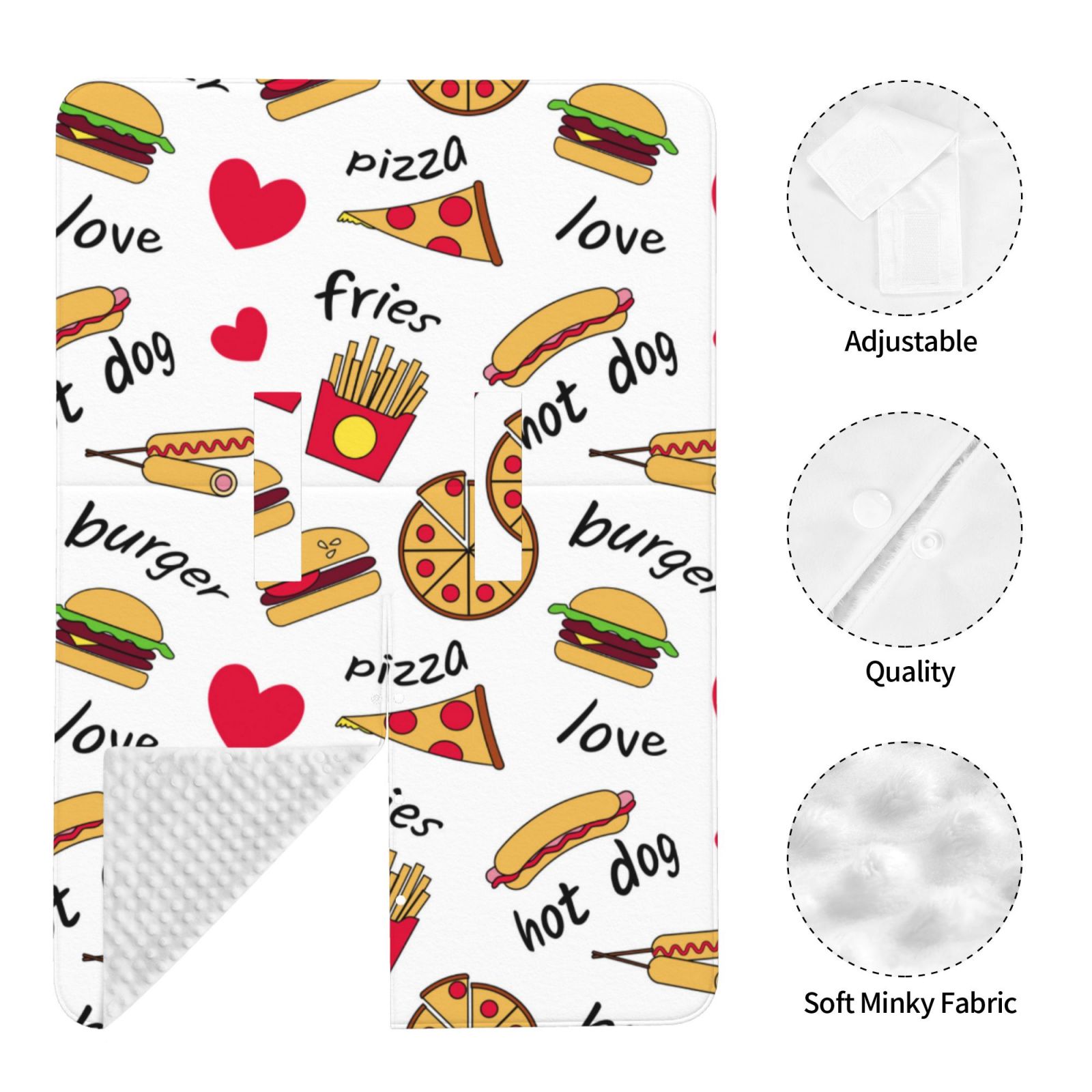 Naloa Fast Food Baby Car Seat Cover, Breathable Baby Carrier Cover, Multiuse Baby Carrier Cover & Nursing Breastfeeding Cover