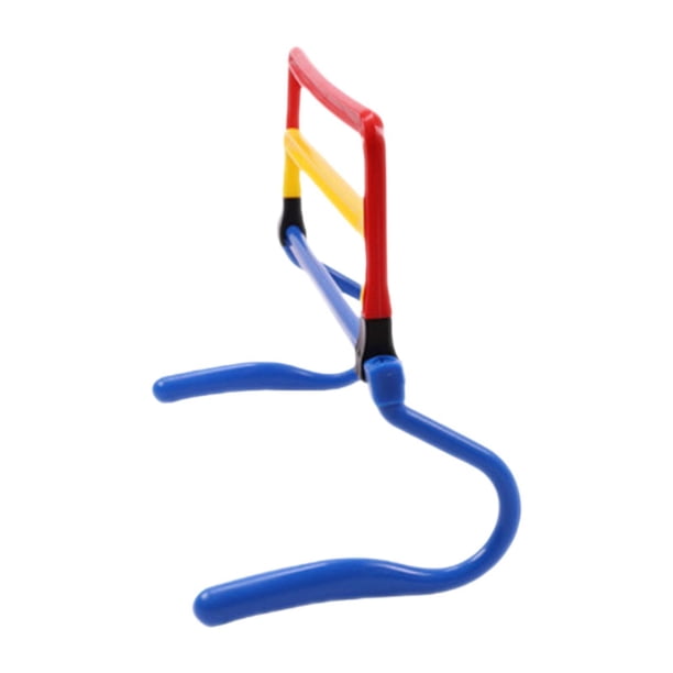Vallas de agilidad, 4 escaleras de velocidad ajustables en altura, vallas multideportivas para juegos. Multicolor