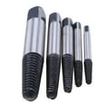 thumbnail image 3 of 5 Pack Alloy Steel Broken Bolt Damaged Screw Remover Extractor Drill Bits Easy Out Stud Reverse Tool, 3 of 9